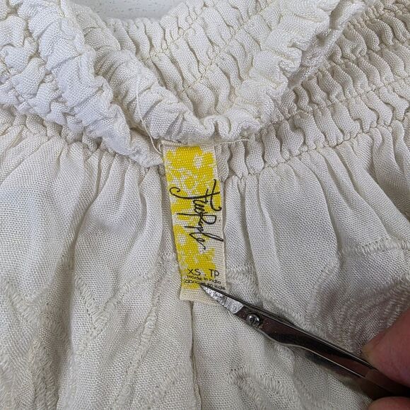 Free People Ivory Floral Lace Shorts Womens Size XS - Picture 5 of 12